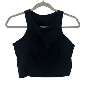 Black Pure Barre Athletic Workout Crop Style Top Shirt Women’s Size Medium Fit!